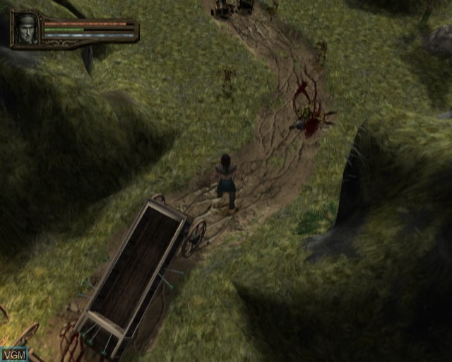 In-game screen of the game Baldur's Gate - Dark Alliance II on Sony Playstation 2
