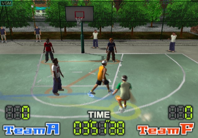 In-game screen of the game Basketball Xciting on Sony Playstation 2
