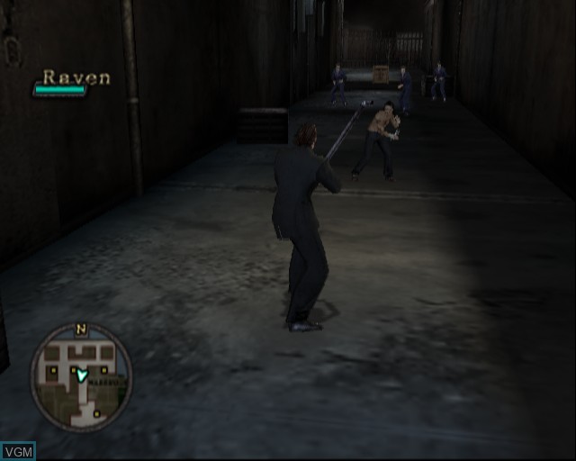 In-game screen of the game Beat Down - Fists of Vengeance on Sony Playstation 2