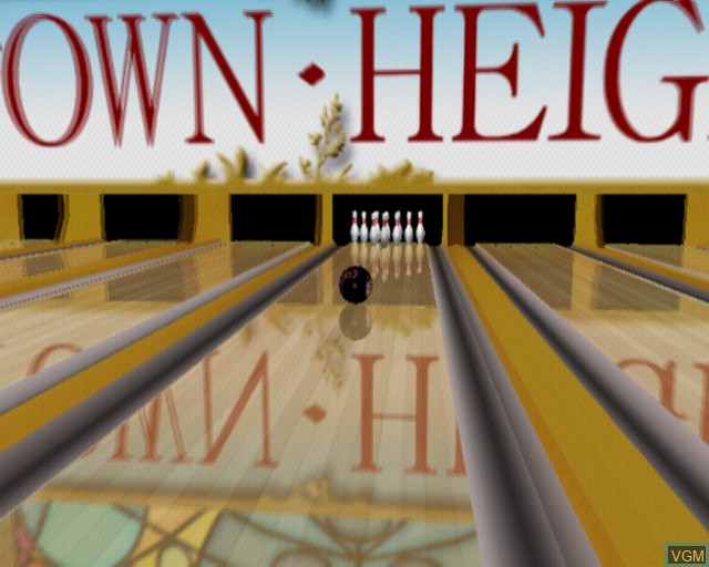 In-game screen of the game Black Market Bowling on Sony Playstation 2