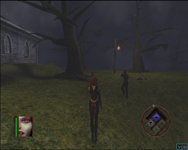 In-game screen of the game BloodRayne on Sony Playstation 2