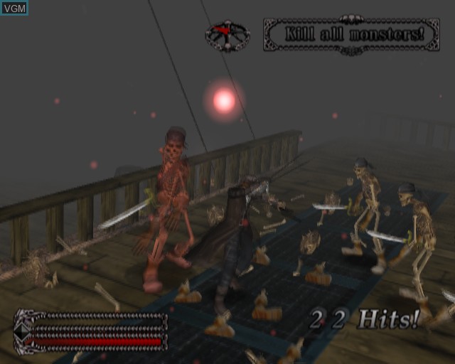 In-game screen of the game Buccaneer on Sony Playstation 2