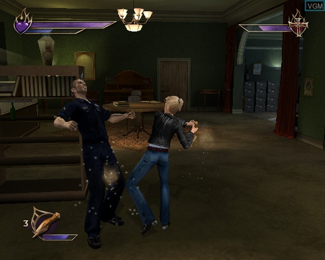 In-game screen of the game Buffy the Vampire Slayer - Chaos Bleeds on Sony Playstation 2
