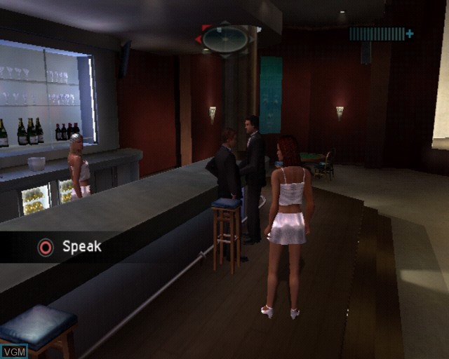In-game screen of the game Alias on Sony Playstation 2