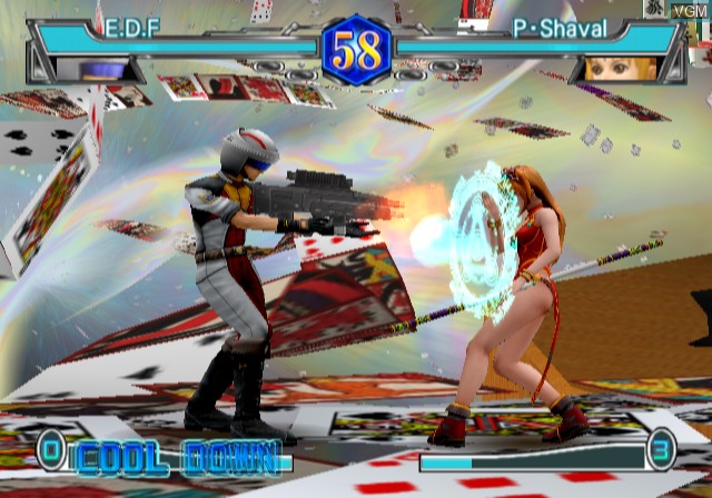 In-game screen of the game All Star Fighters on Sony Playstation 2