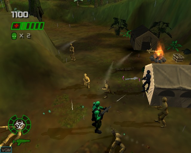 In-game screen of the game Army Men - Green Rogue on Sony Playstation 2