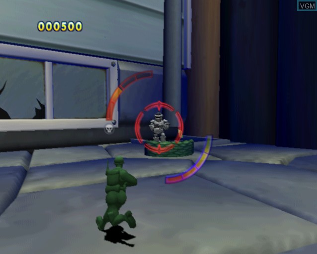 In-game screen of the game Army Men - Major Malfunction on Sony Playstation 2