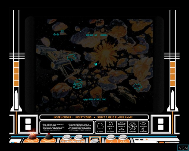 In-game screen of the game Atari Anthology on Sony Playstation 2