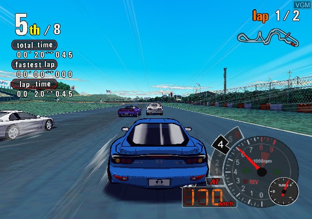 In-game screen of the game Auto Modellista - U.S.-Tuned on Sony Playstation 2