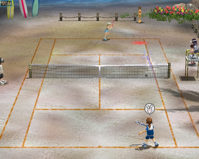 In-game screen of the game Everybody's Tennis on Sony Playstation 2