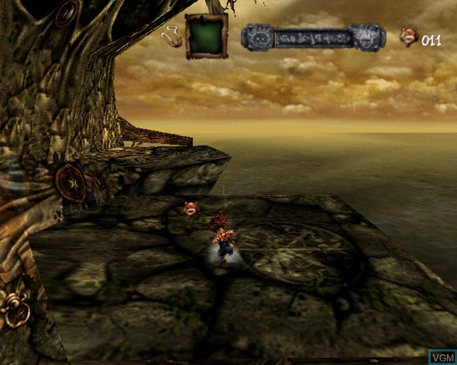 In-game screen of the game Evil Twin - Cyprien's Chronicles on Sony Playstation 2