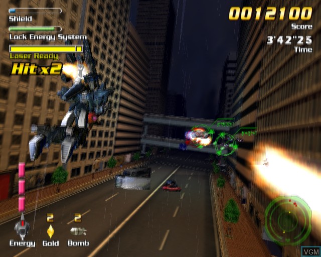 In-game screen of the game ExZeus on Sony Playstation 2