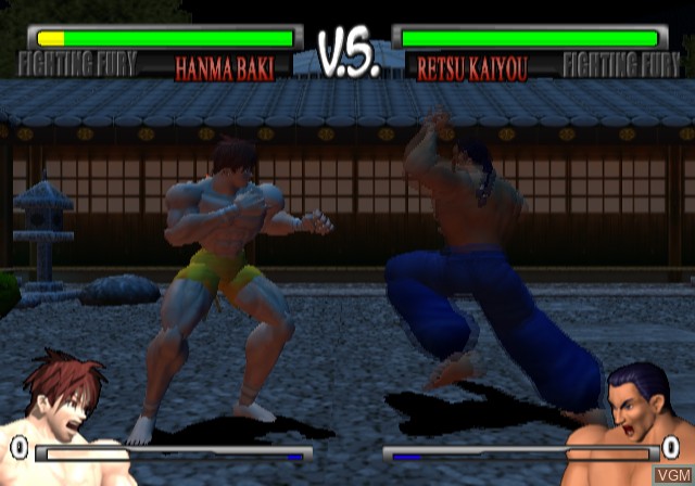 In-game screen of the game Fighting Fury on Sony Playstation 2