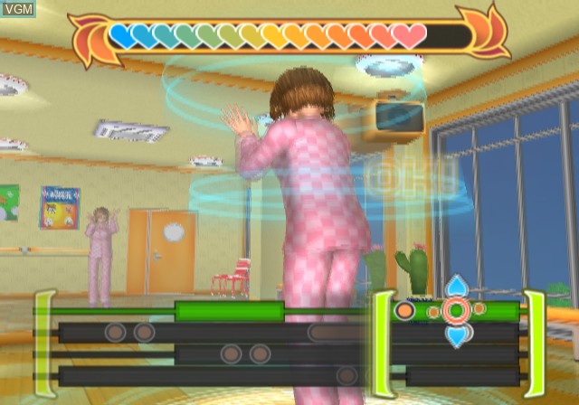 In-game screen of the game Fitness Fun on Sony Playstation 2