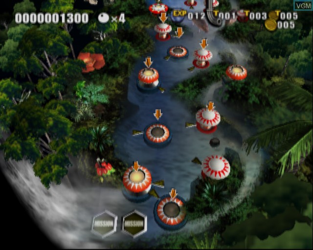 In-game screen of the game Flipnic on Sony Playstation 2