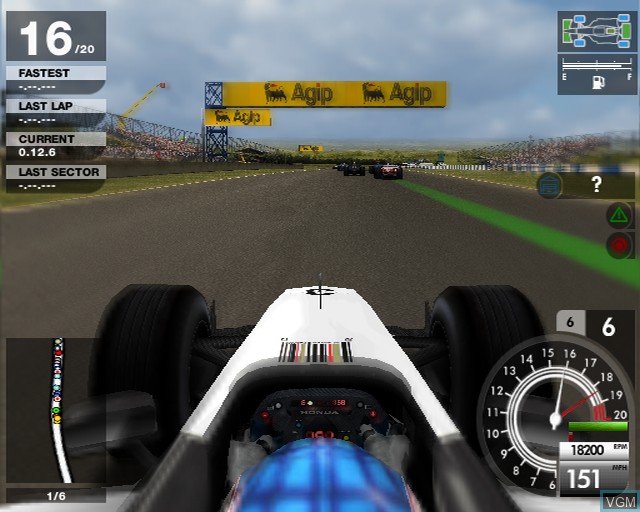 In-game screen of the game Formula 1 05 on Sony Playstation 2