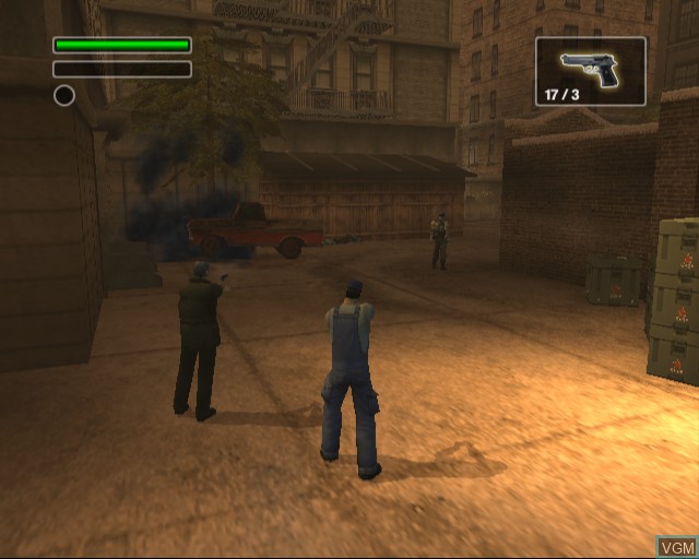 In-game screen of the game Freedom Fighters on Sony Playstation 2