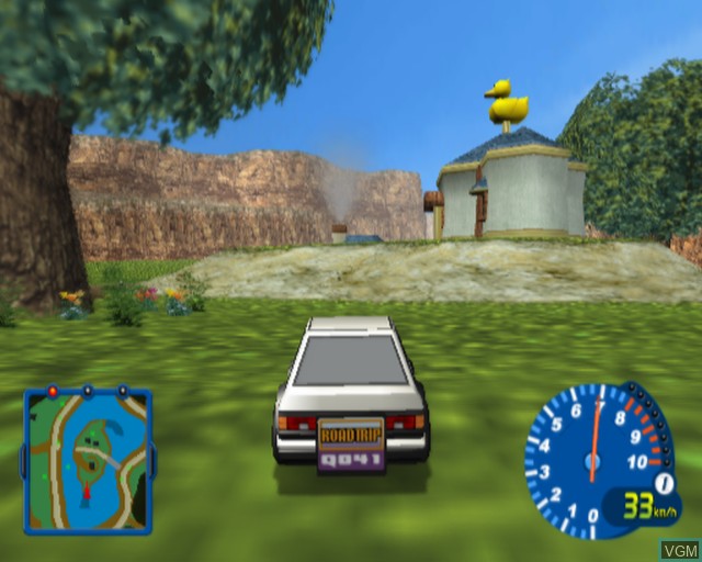 In-game screen of the game Gadget Racers on Sony Playstation 2