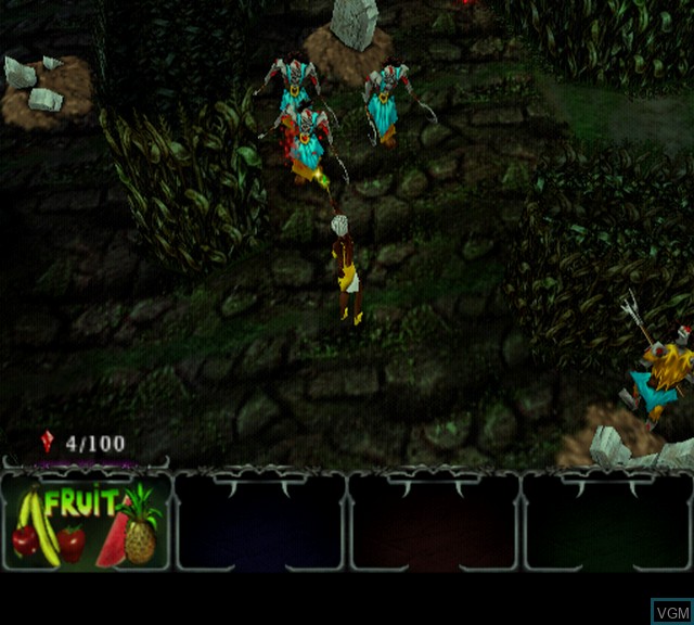 In-game screen of the game Gauntlet - Dark Legacy on Sony Playstation 2