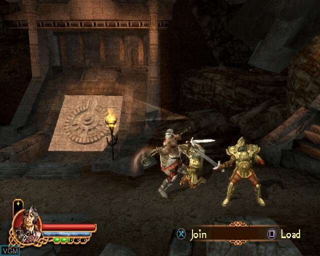 In-game screen of the game Gauntlet - Seven Sorrows on Sony Playstation 2