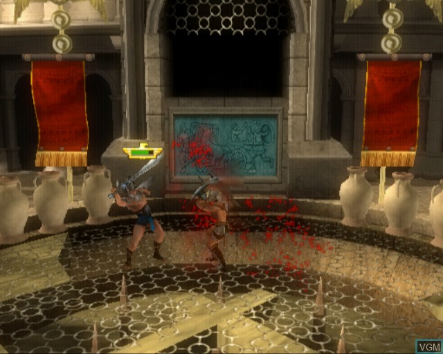 In-game screen of the game Gladiator - Sword of Vengeance on Sony Playstation 2