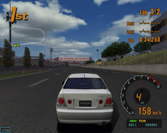 In-game screen of the game Gran Turismo 3 A-spec on Sony Playstation 2