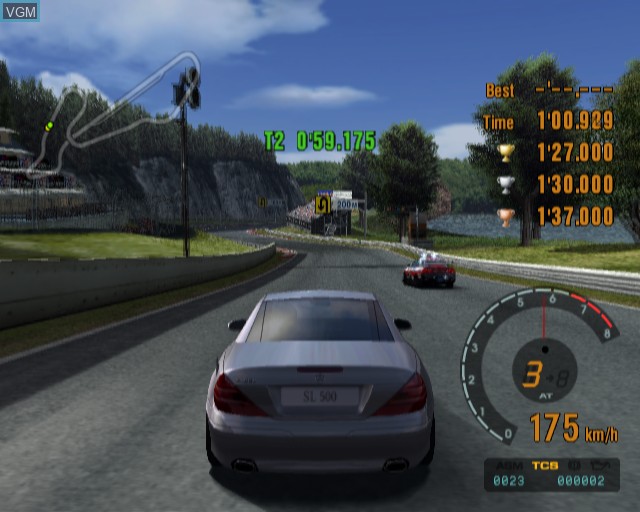 In-game screen of the game Gran Turismo Concept - 2002 Tokyo-Geneva on Sony Playstation 2