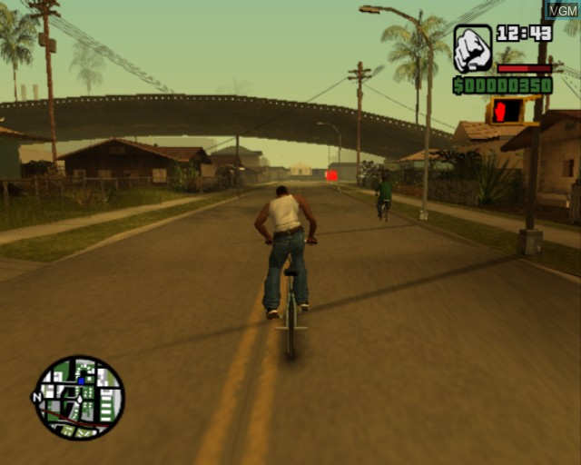 In-game screen of the game Grand Theft Auto - San Andreas on Sony Playstation 2