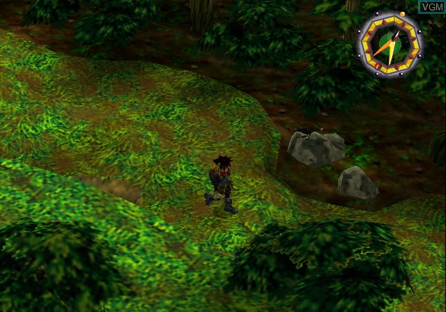 In-game screen of the game Grandia II on Sony Playstation 2