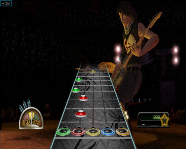 In-game screen of the game Guitar Hero - Metallica on Sony Playstation 2
