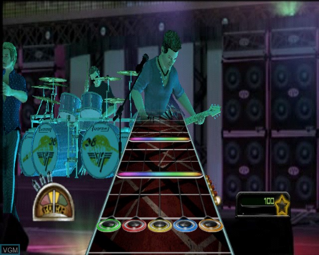In-game screen of the game Guitar Hero - Van Halen on Sony Playstation 2