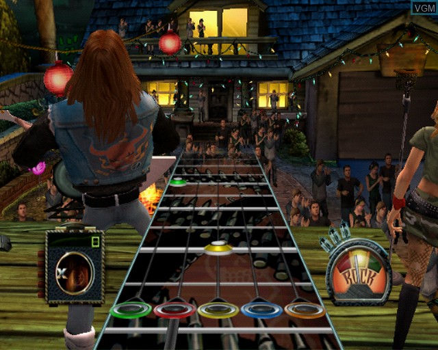 In-game screen of the game Guitar Hero III - Legends of Rock on Sony Playstation 2
