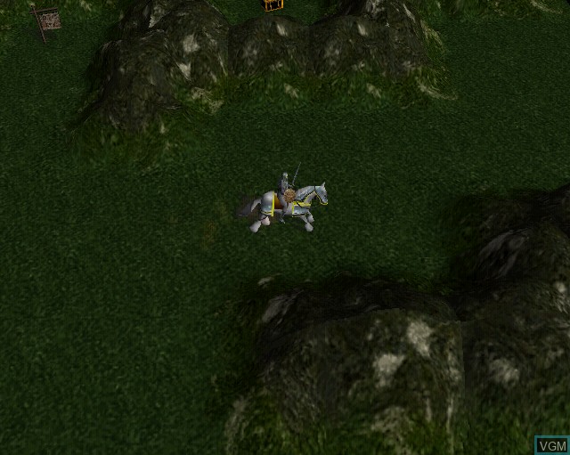 In-game screen of the game Heroes of Might and Magic - Quest for the Dragon Bone Staff on Sony Playstation 2