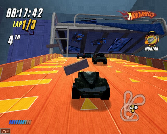In-game screen of the game Hot Wheels - Beat That! on Sony Playstation 2
