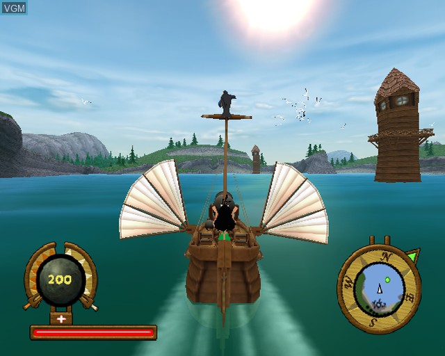 In-game screen of the game Hugo - CannonCruise on Sony Playstation 2