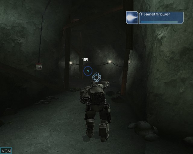 In-game screen of the game Iron Man on Sony Playstation 2