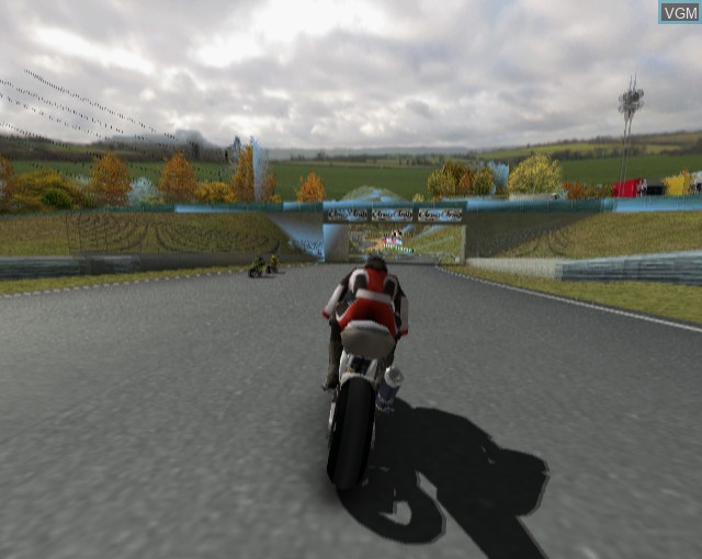 In-game screen of the game Hawk Kawasaki Racing on Sony Playstation 2
