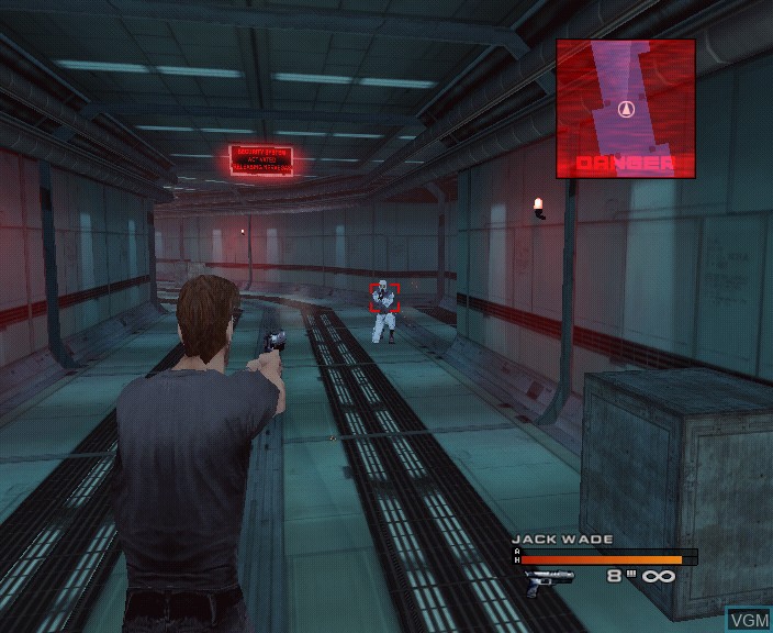In-game screen of the game Headhunter on Sony Playstation 2