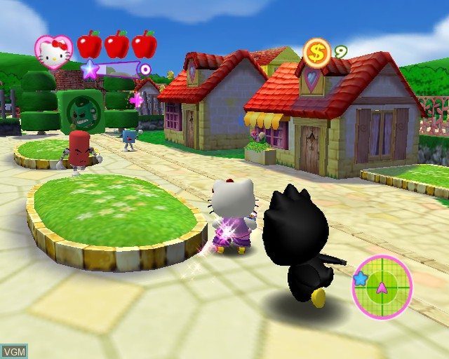 In-game screen of the game Hello Kitty - Roller Rescue on Sony Playstation 2