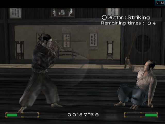 In-game screen of the game Kengo - Master of Bushido on Sony Playstation 2