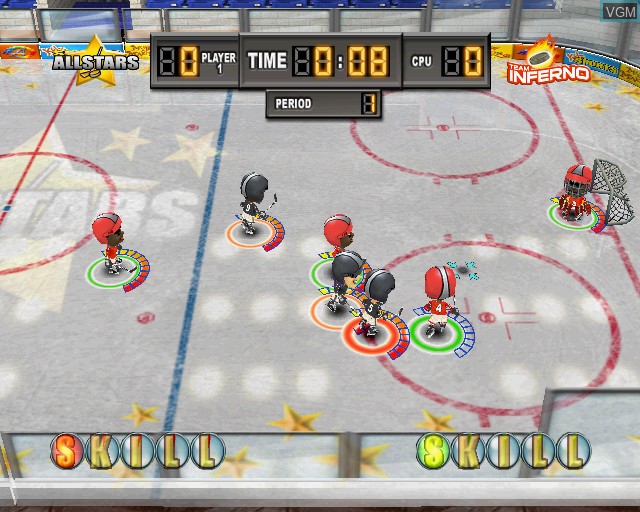 In-game screen of the game Kidz Sports Ice Hockey on Sony Playstation 2