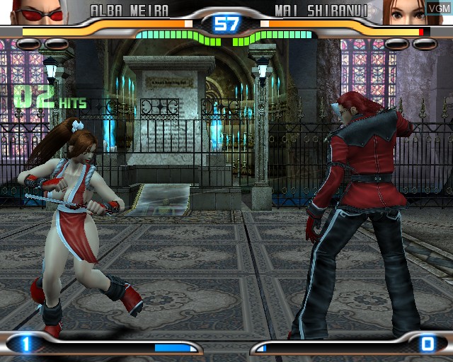 In-game screen of the game King of Fighters, The - Maximum Impact 2 on Sony Playstation 2