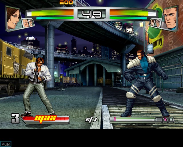In-game screen of the game King of Fighters NeoWave, The on Sony Playstation 2