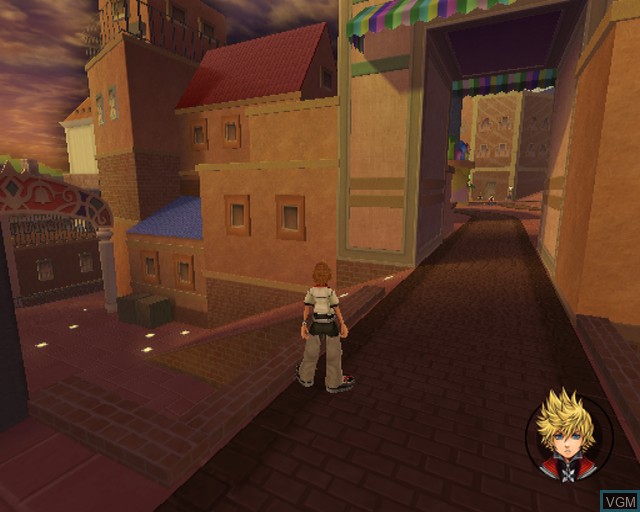 In-game screen of the game Kingdom Hearts II on Sony Playstation 2