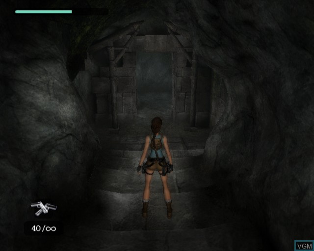 In-game screen of the game Tomb Raider - Anniversary on Sony Playstation 2