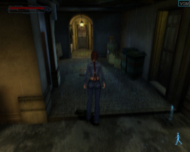 In-game screen of the game Tomb Raider - The Angel of Darkness on Sony Playstation 2