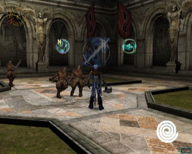 In-game screen of the game Soul Reaver 2 on Sony Playstation 2