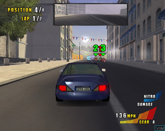 In-game screen of the game London Racer - World Challenge on Sony Playstation 2