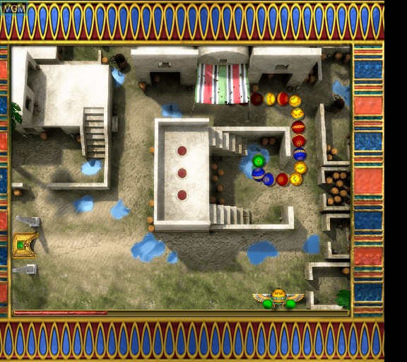 In-game screen of the game Luxor - Pharaoh's Challenge on Sony Playstation 2