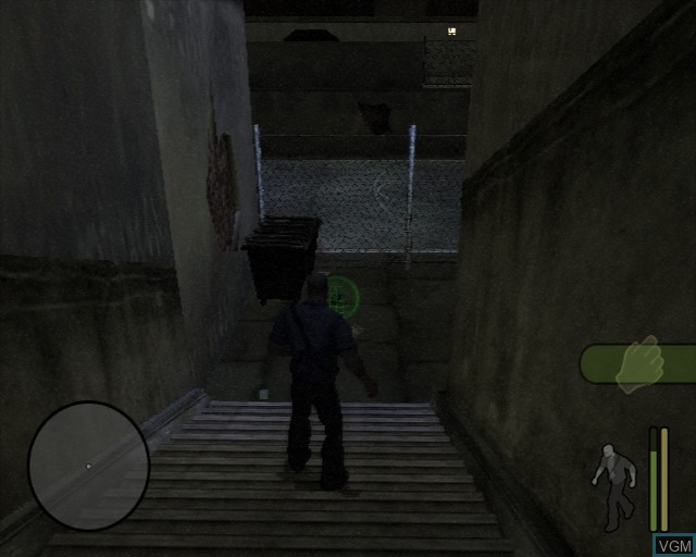 In-game screen of the game Manhunt on Sony Playstation 2